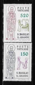 Vatican 1979 St Basil the great Sc 652-653 MNH A312