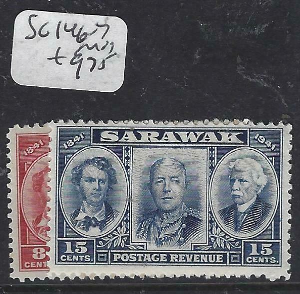 SARAWAK  (P2704B)  BROOKE  8C, 15C  SG 146-7   MOG   