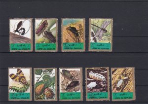 Umm Al Qiwain Various Insects Dragonfly Etc Stamps Ref 24887