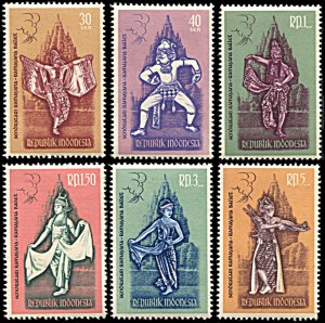 Indonesia 544-549, MNH, Ramayana Ballet