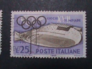 ITALIY-VERY OLD OLYMPIC GAMES & STATIUM USED STAMPS  WE SHIP TO WORLD WIDE VF