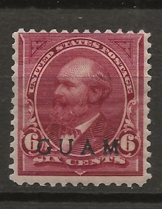 Guam 6 MHR F/VF 1899 SCV $125.00 (jr)