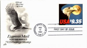 OAS-CNY 7005 FDC SCOTT 1909 – 1983 $9.35 Eagle and Moon booklet single