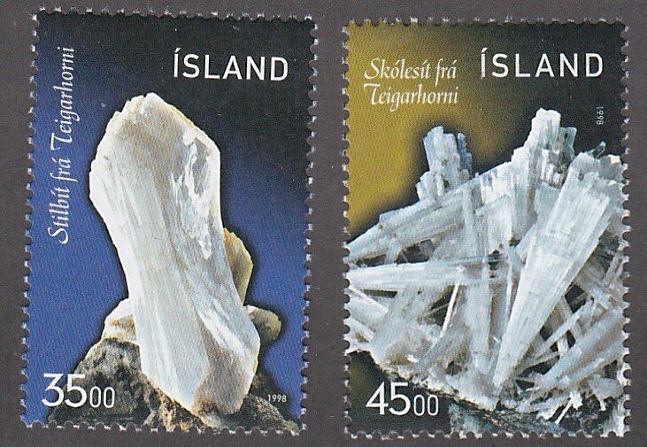 Iceland # 862-863, Minerals, Mint NH, 1/2 Cat