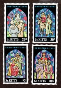 Saint Kitts 347-350 Mint NH MNH Christmas!