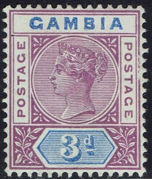 GAMBIA 1898 QV  KEY TYPE 3D