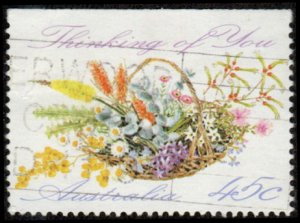 Australia 1234 - Used - 45c Flowers in Basket (1992) +