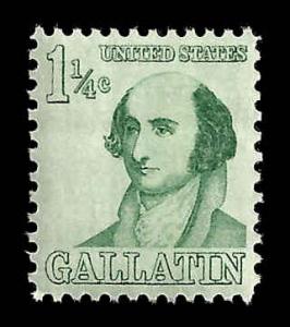 # 1279 MINT NEVER HINGED ALBERT GALLATIN VF+