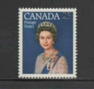 CANADA #704 1977 REIGN OF QEII 25TH ANNIV. MINT VF NH O.G
