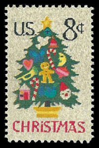 PCBstamps   US  #1508 8c Christmas - Needlepoint, MNH, (5)