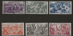 French East Africa C25-30  1946 set 6 fine mint  hinged