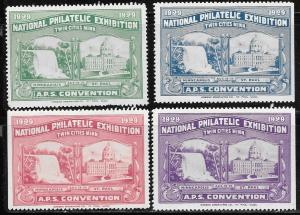 USA 1929 National Philatelic Exhibition, Twin Cities, APS...