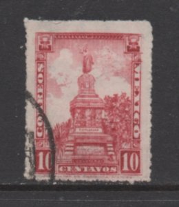 Mexico  Scott # 655  used    Single Rouletted 14.5