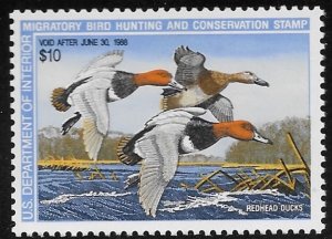 US RW 54  1987  $10.00  Federal Duck Stamp   FVF Mint NH