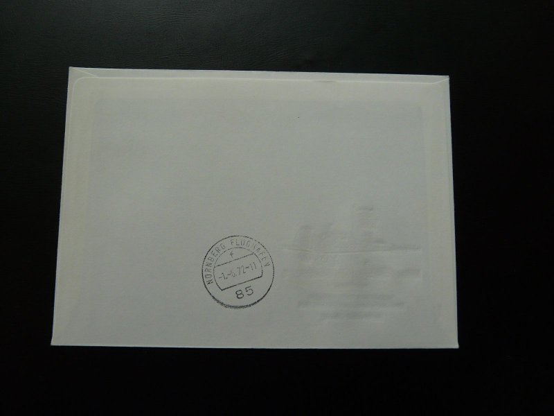 special flight cover Geneve Nurnberg Swissair 50 years first postal flight 1972