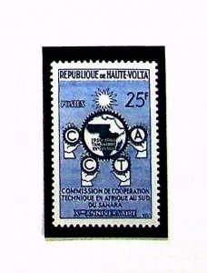 UPPER VOLTA Sc 89 NH ISSUE OF 1960 - TECH COOPERATION - (CA25)