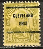 U.S.A.; 1927; Sc. # 640;   Used Pre-Cancelled Perf. 11x10 1/2 Single Stamp