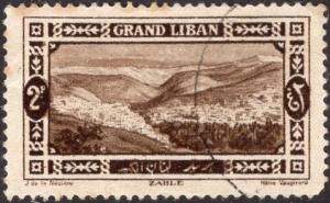 Lebanon 57 - Used - 2p View of Zahle (1925) (cv $1.10) (3)