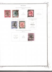 Collection , Sudan Scott Album Pages 1903/1968, Cat $197, Mint & Used