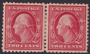 #519 Mint OG, VF, Pair, torn across both stamps (CV $850) (CV $425 - ID46924)...