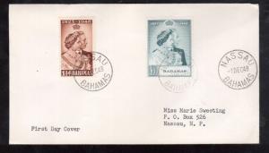 Bahamas #148 - #149 Very Fine Used On First Day Cover