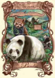 GUINEA 2013 SHEET PANDA BEARS WILDLIFE