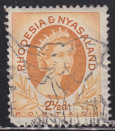 Rhodesia & Nyasaland 143B Queen Elizabeth II 1956