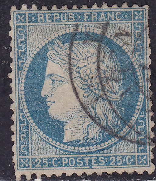 France 58 USED 1871 Ceres 25c