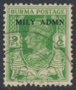 Burma  SC# 38 Used OPT MILY ADMIN see details & scans 