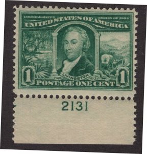 U.S. - 323 - Plate Number Single (2131) -  Very Fine - Never Hinged