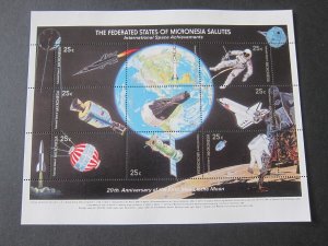 Micronesia 1989 Sc 81 space set MNH