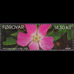 FAROE IS. 2014 - Scott# 612 Flowers Set of 1 NH