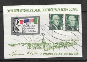 #1311 Used Souvenir Sheet