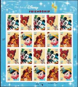 3865-3868 Sheet of 20, MNH, XF - Disney: Friendship