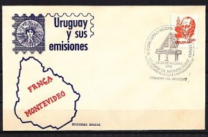 Uruguay, 1982 issue. 15-25/AUG/82, Piano cancel on a cachet cover.