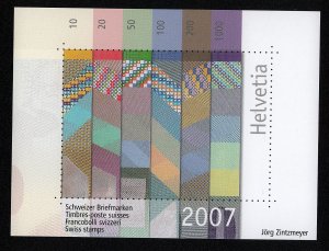 Switzerland Swiss stamps annual year set label 2007