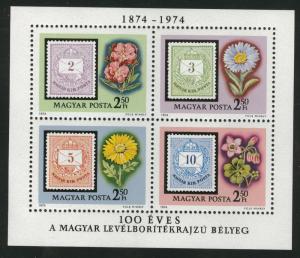 HUNGARY Scott 2281 MNH** 1974 Flower stamp on stamp sheet