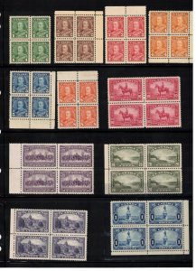 Canada #217 - #227 Very Fine Never Hinged Block Set