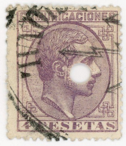 (I.B) Spain Telegraphs : King Alfonso 4P (1878)