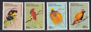 Papua New Guinea # 301-304, Birds of Paradise, NH, 1/2 Cat.