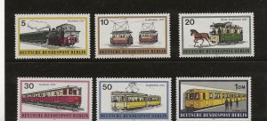 Germany Berlin 1971 Rail Transport set of 6 sg.B381-86   MNH