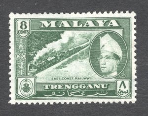 Malaya - Trengganu, Scott #79   VF, Unused, OG, Hinged, CV $9.00  ..... 6470056