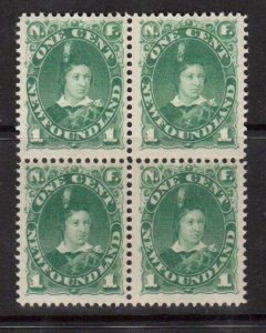 Newfoundland #45 VF/NH Scarce Block