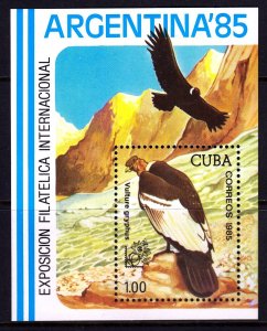 Cuba 1985 Vulture Mint MNH Miniature Sheet SC 2799