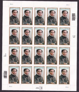 Scott #3651 Houdini Full Sheet of 20 Stamps- MNH