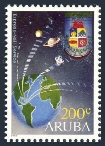 Aruba 88, MNH. Michel 118. Express mail service 1983. Globe. Satellites,Planets.