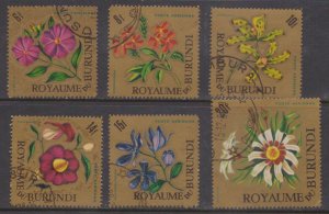 BURUNDI - 1966 FLOWERS - 6V - USED