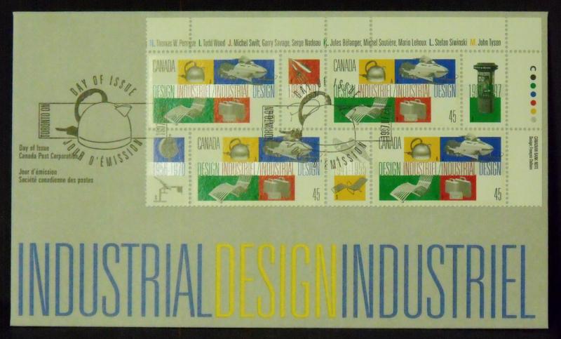 3274   Canada   FDC   # 1654   PB   Industrial Design      CV$ 4.50