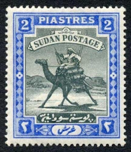 Sudan 1902-21 2pi black and blue wmk Star and Crescent SG25 fine mint c 50 poun 