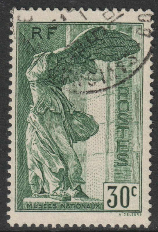 France Scott B66 - SG586, 1937 National Museums 30c Victory of Samothrace used
